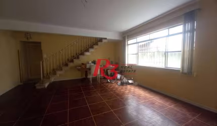 Sobrado para alugar, 227 m² por R$ 12.000,00/mês - Boqueirão - Santos/SP