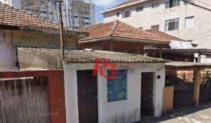 Terreno à venda, 300 m² por R$ 1.170.000,00 - Ponta da Praia - Santos/SP