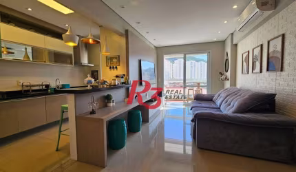Apartamento com 2 dormitórios à venda, 85 m² por R$ 929.000,00 - Marapé - Santos/SP