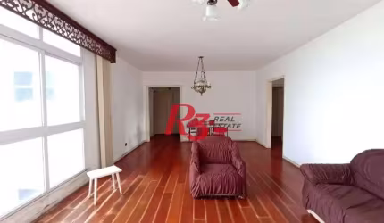 Apartamento com 3 dormitórios para alugar, 184 m² - Gonzaga - Santos/SP
