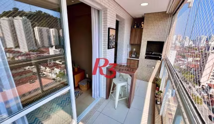Apartamento com 2 dormitórios à venda, 85 m² por R$ 920.000,00 - Marapé - Santos/SP