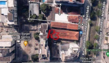 Terreno à venda, 1831 m² por R$ 15.000.000,00 - José Menino - Santos/SP