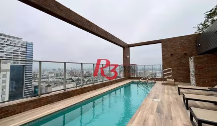 Apartamento com 1 dormitório à venda, 65 m² por R$ 955.000,00 - Aparecida - Santos/SP