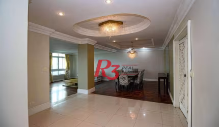 Apartamento com 4 dormitórios, 355 m² - venda por R$ 4.700.000,00 ou aluguel por R$ 18.000,00/mês - Boqueirão - Santos/SP