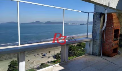 Cobertura com 3 dormitórios, 350 m² - venda por R$ 1.900.000,00 ou aluguel por R$ 20.300,00/mês - Aparecida - Santos/SP