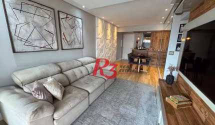 Apartamento, 84 m² - venda por R$ 1.050.000,00 ou aluguel por R$ 9.000,00/mês - Vila Belmiro - Santos/SP