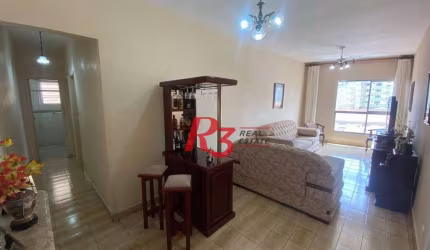 Apartamento com 2 dormitórios à venda, 87 m² por R$ 480.000,00 - Campo Grande - Santos/SP