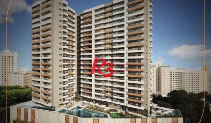 Apartamento com 3 dormitórios à venda, 89 m² por R$ 1.116.000,00 - Encruzilhada - Santos/SP