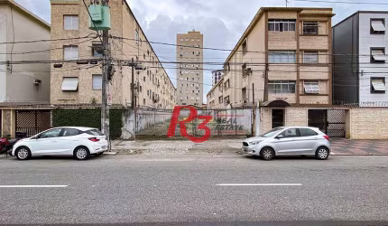 Terreno, 735 m² - venda por R$ 2.400.000,00 ou aluguel por R$ 25.000,00/mês - Aparecida - Santos/SP