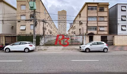 Terreno, 735 m² - venda por R$ 2.400.000,00 ou aluguel por R$ 25.000,00/mês - Aparecida - Santos/SP