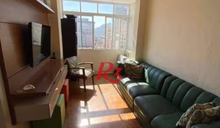 Apartamento á venda 1 dormitório Prédio Frente Mar 64m²  Praia do Gonzaguinha.