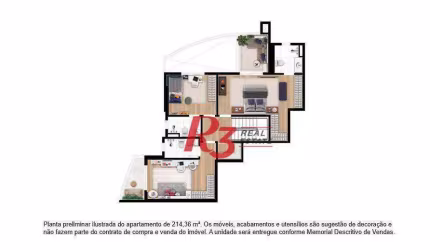 Cobertura à venda, 214 m² por R$ 4.990.000,00 - Ponta da Praia - Santos/SP