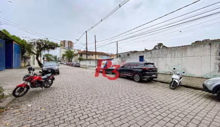 Terreno, 2370 m² - venda por R$ 6.200.000,00 ou aluguel por R$ 37.637,81/mês - Estuário - Santos/SP