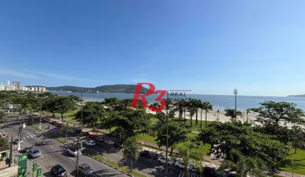 Apartamento com 2 dormitórios frente praia - Embaré - Santos