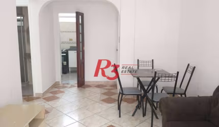 Apartamento com 1 dormitório para alugar, 63 m² por R$ 4.065,00/mês - José Menino - Santos/SP