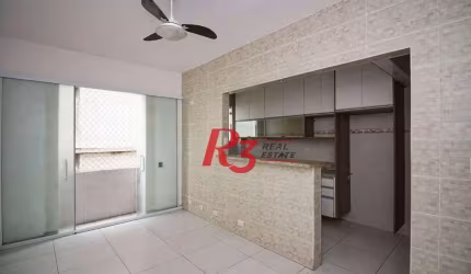 Apartamento com 2 dormitórios, 89 m² - venda por R$ 510.000,00 ou aluguel por R$ 3.200,00/mês - Boqueirão - Santos/SP