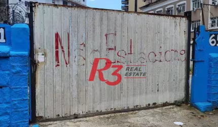 Terreno para alugar, 767 m² por R$ 44.464,70/mês - Gonzaga - Santos/SP