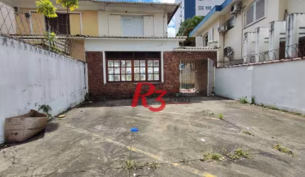 R3 REAL ESTATE VENDE! Sobrado com 3 dormitórios, 346 m² por R$ 4.640.000 - Boqueirão - Santos/SP