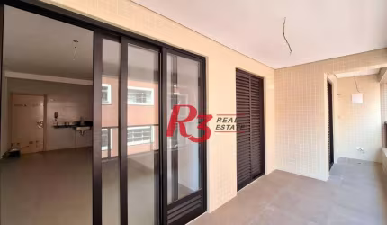 Apartamento novo à venda, 2 quartos (1 suite), próximo à praia, José Menino, Santos SP