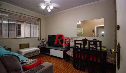 Apartamento com 2 dormitórios à venda, 80 m² por R$ 325.000,00 - Encruzilhada - Santos/SP