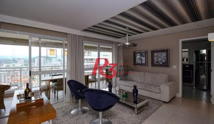 Apartamento com 2 dormitórios à venda, 131 m² por R$ 1.950.000,00 - Gonzaga - Santos/SP
