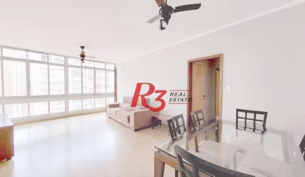 Apartamento com 3 dormitórios para alugar, 140 m² por R$ 7.500,00/mês - Gonzaga - Santos/SP