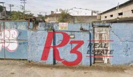 Terreno para alugar, 1400 m² por R$ 50.500,00/mês - Macuco - Santos/SP