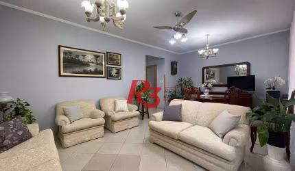 Apartamento para alugar, 140 m² por R$ 8.300,02/mês - José Menino - Santos/SP