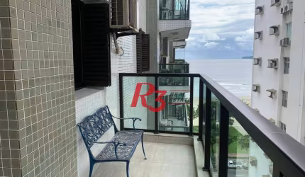 Apartamento para alugar, 160 m² por R$ 8.000,02/mês - Boqueirão - Santos/SP