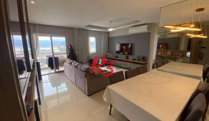Apartamento com 2 dormitórios à venda, 82 m² por R$ 725.000,00 - Estuário - Santos/SP