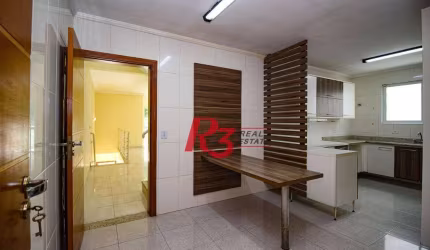 Casa com 4 dormitórios para alugar, 320 m² por R$ 12.000,00/mês - Gonzaga - Santos/SP