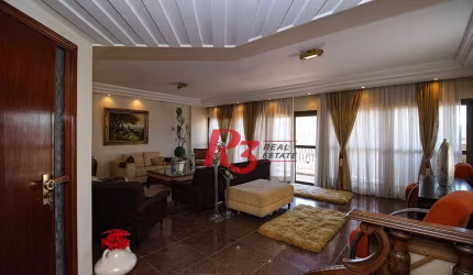 Apartamento com 4 suítes, Vista parcial do Mar, à venda, 289 m² por R$ 1.590.000 - Ponta da Praia - Santos/SP
