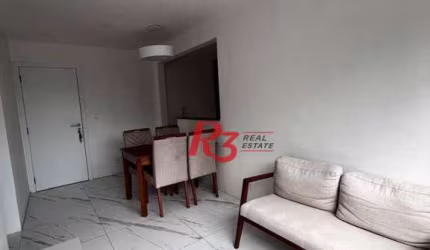 Apartamento com 2 dormitórios, 58 m² - venda por R$ 544.000,00 ou aluguel por R$ 4.890,00/mês - Marapé - Santos/SP