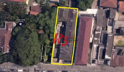 Terreno à venda, 466 m² por R$ 1.100.000,00 - Encruzilhada - Santos/SP