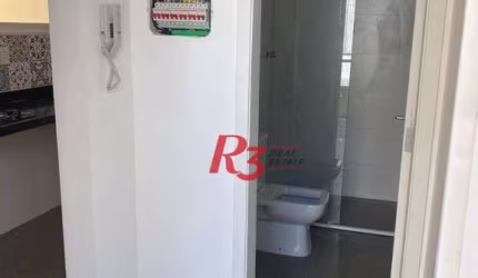 Apartamento com 1 dormitório para alugar, 30 m² por R$ 2.500,00/mês - Campo Grande - Santos/SP