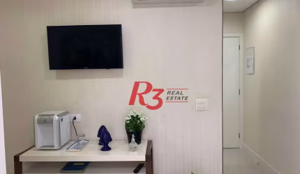 Consultório dentário totalmento equipado e mobiliado com vista mar em Santos