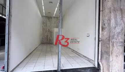 Loja para alugar, 80 m² por R$ 8.000,00/mês - Centro - Santos/SP