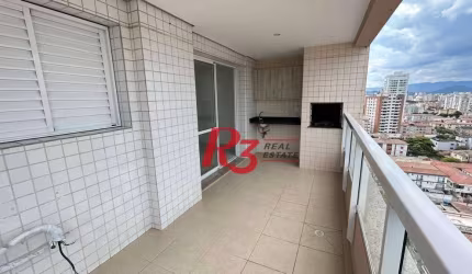 Apartamento para alugar, 92 m² por R$ 5.000,02/mês - Ponta da Praia - Santos/SP