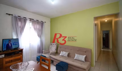 Apartamento com 2 dormitórios à venda, 75 m² por R$ 350.000,00 - Marapé - Santos/SP