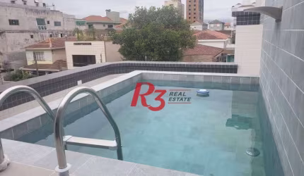 SOBREPOSTA DUPLEX SUPERIOR NOVINHA!  CASA 1 -À VENDA, 155 m² por R$ 1.175.000 - Embaré - Santos/SP