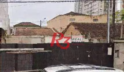 Terreno à venda, 98 m² por R$ 580.000,00 - Embaré - Santos/SP