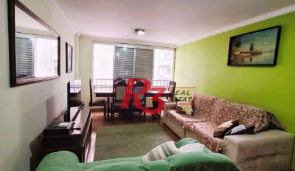 Apartamento com 2 dormitórios, 110 m² - venda por R$ 585.000,00 ou aluguel por R$ 5.500,01/mês - Boqueirão - Santos/SP