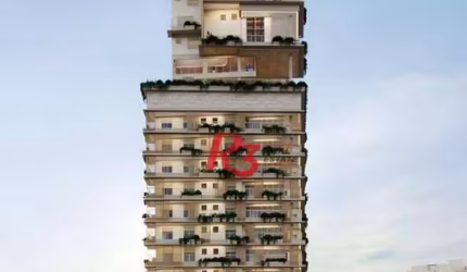 Casa suspensa com 3 suites à venda,  - Ponta da Praia - Santos/SP
