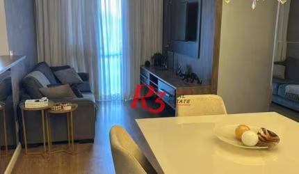 Apartamento com 2 dormitórios à venda, 62 m² por R$ 600.000,00 - Marapé - Santos/SP
