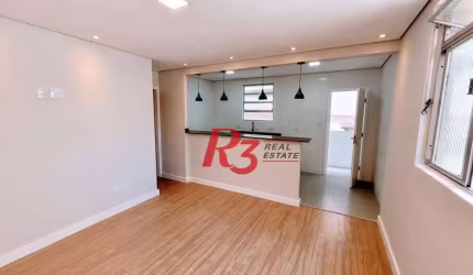 Apartamento com 2 dormitórios à venda, 70 m² por R$ 415.000,00 - Boqueirão - Santos/SP