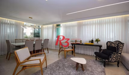 Apartamento com 3 dormitórios à venda, 208 m² por R$ 2.750.000,00 - Aparecida - Santos/SP