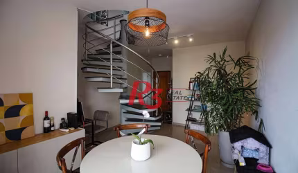 Cobertura com 3 dormitórios à venda, 157 m² por R$ 950.000,00 - Encruzilhada - Santos/SP