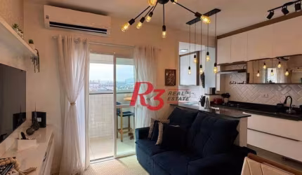 Apartamento com 1 dormitório à venda, 38 m² por R$ 450.000,00 - Macuco - Santos/SP