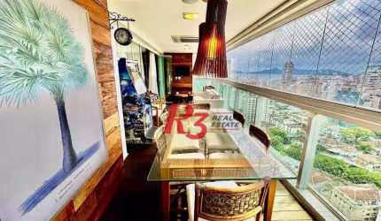 Apartamento com 3 dormitórios, 191 m² - venda por R$ 2.980.000,00 ou aluguel por R$ 18.000,00/mês - Embaré - Santos/SP