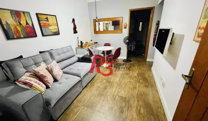 Apartamento para alugar, 42 m² por R$ 3.300,00/mês - Gonzaga - Santos/SP